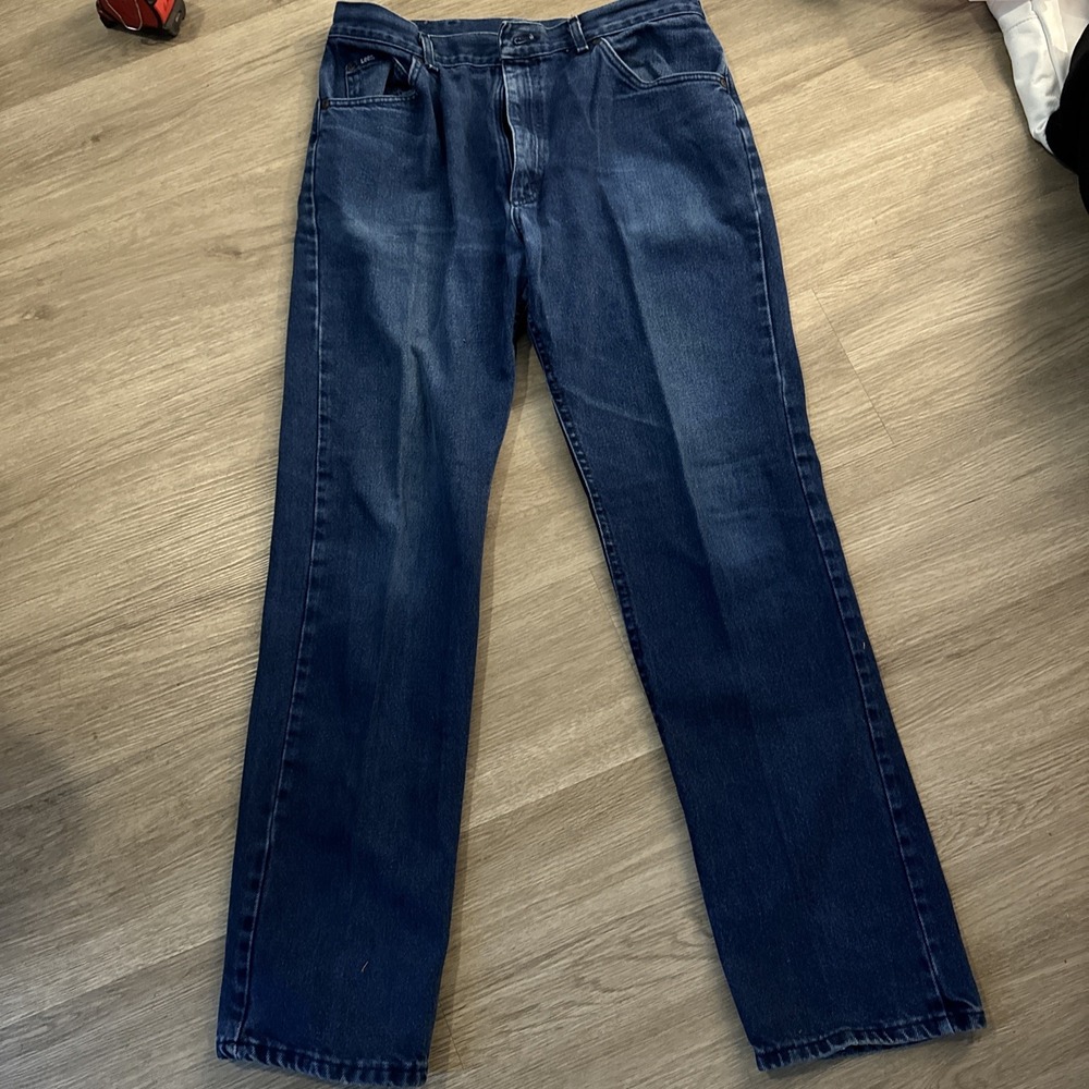 VTG 70s Lee Lazy S Union Made USA Jeans Mens 34x34 Denim Lee M.R.